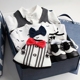 Mùa xuân và mùa thu Boy Baby Baby Quần áo cotton Full Moon 100 ngày Ông già Vest dài tay Quần áo Cotton Hộp quà tặng đồ chơi cho trẻ sơ sinh Bộ quà tặng em bé