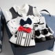 Mùa xuân và mùa thu Boy Baby Baby Quần áo cotton Full Moon 100 ngày Ông già Vest dài tay Quần áo Cotton Hộp quà tặng