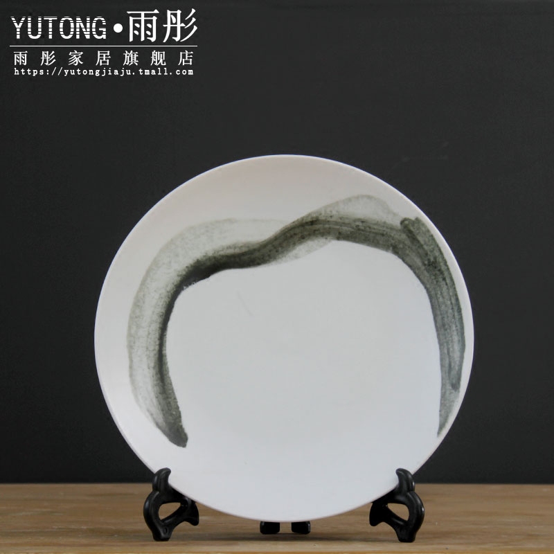 Modern ceramic hang dish dish place of the sitting room porch soft adornment of new Chinese style household wine cabinet office plates