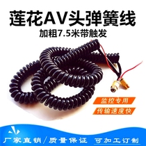 Truck reversing Image AV Lotus camera spring wire semi-trailer surveillance video AV head spiral extension cord