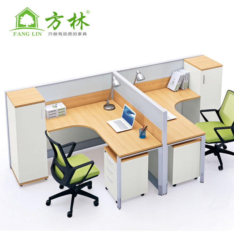 Screen desk 2 person company computer desk Jiangxi office furniture staff office desk chair 4 person card seat 6
