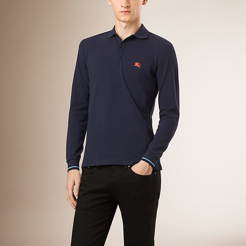 BURBERRY/博柏利长袖棉质 Polo 衫 39902631