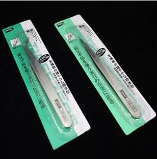 Experimental consumables stainless steel tweezers beading tool--elbow straight tweezers