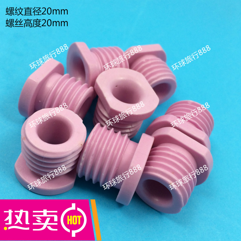 Mechanical textile accessories ceramic threading porcelain eye outer diameter 20mm high 20mm hole 9mm screw thread