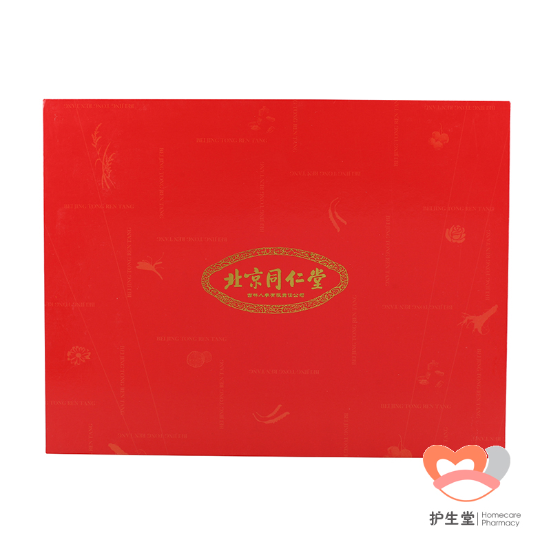 同仁堂中国结礼盒二(西洋参/枸杞子)  一级圆切片60g*2瓶+80g*1瓶