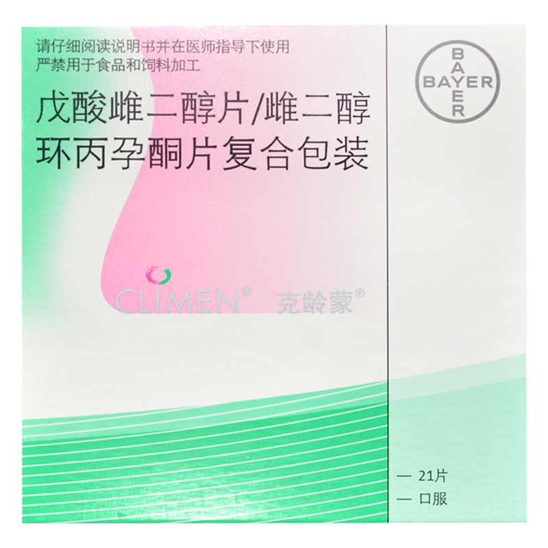 克龄蒙 克龄蒙 戊酸雌二醇片/雌二醇环丙孕酮片复合包装 21片/盒