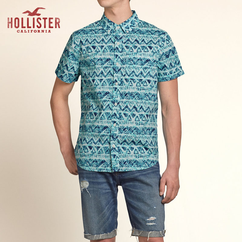 Hollister无数的欢乐图案衬衫 男 88985