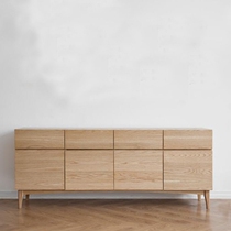 Exclusive custom oak cherry wood features solid wood cupboard storage side cabinet wood wax oil environmental protection TV cabinet