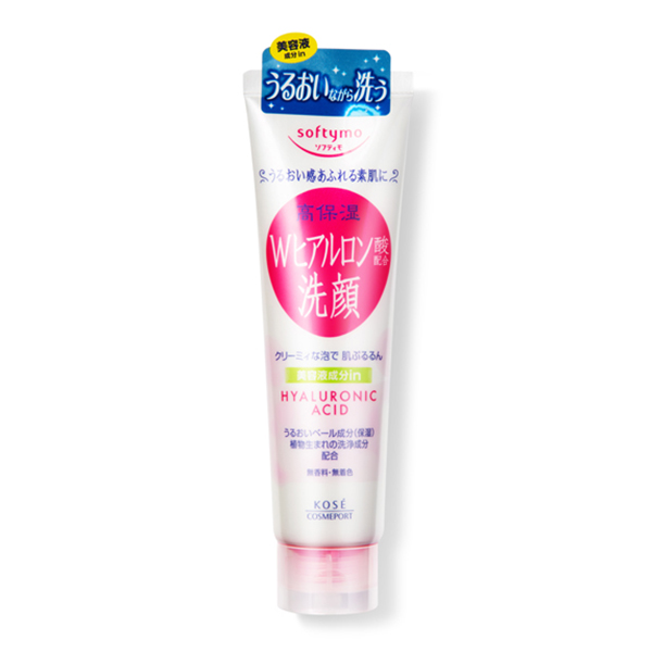 日本Kose高丝softymo透明质酸玻尿酸卸妆洗颜洗面奶洁面乳190g