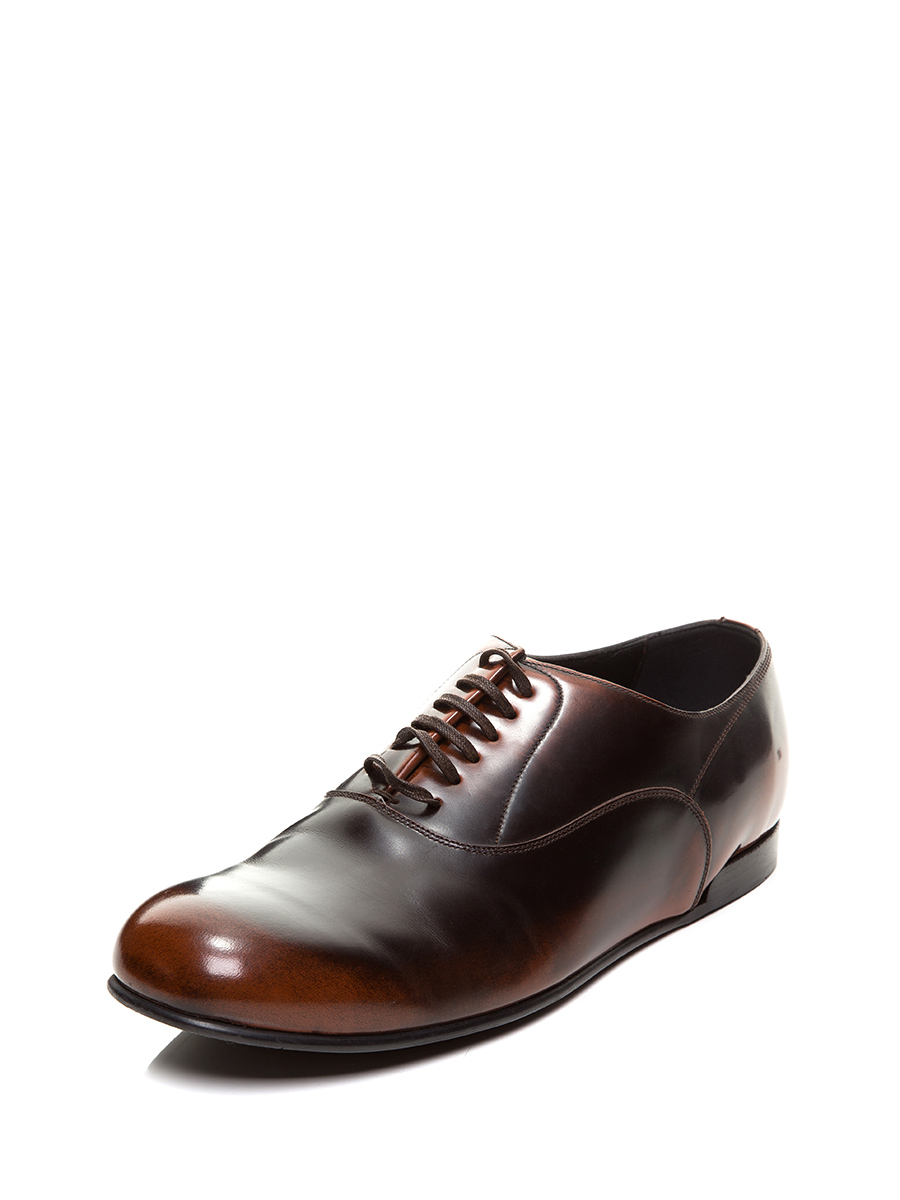 Dolce&Gabbana 棕色微醺系带牛津鞋