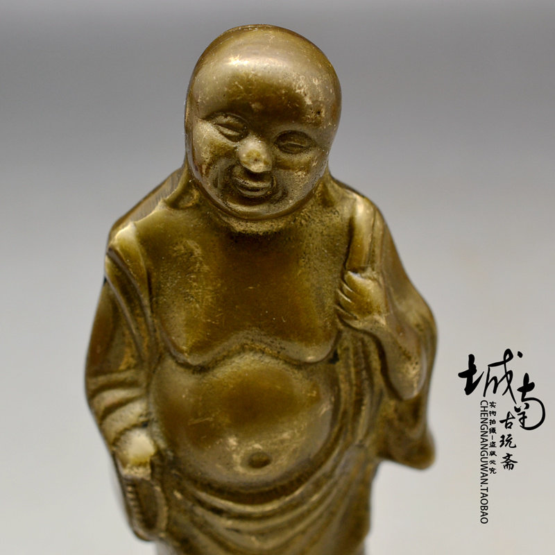 Old brass ground Tibetan monk Buddha statue of Buddha Amitaba Buddhist Supplies Buddhist Supplies Buddhist Church for the Buddha's Antique Antique