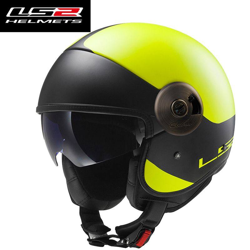 LS2 helmet fiberglass Harley half helmet OF597 motorcycle helmet half helmet