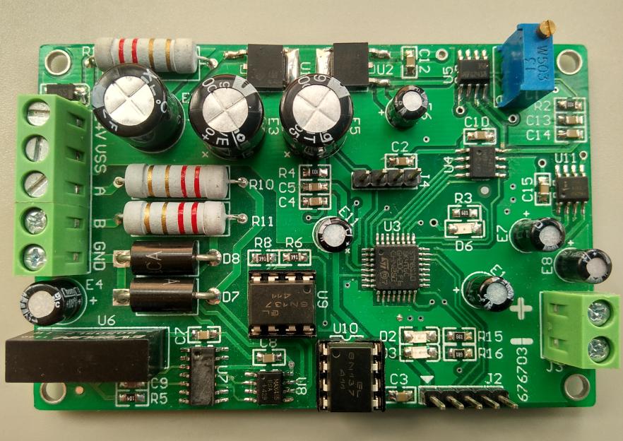 485 turn 0-5V 0-10V voltage output module analog signal transmitter AO MODBUS RTU