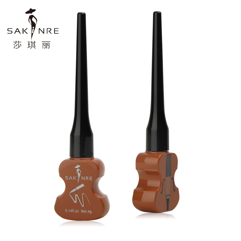 莎琪丽小提琴眼线液4g眼线液不晕染防水防汗速干软头极细眼线液笔