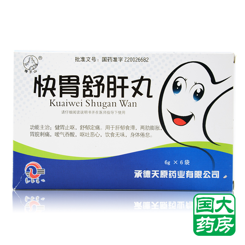 锥子山 快胃舒肝丸 6g*6袋/盒