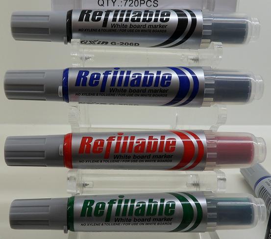 GXIN206 Whiteboard pen erasable ink refill ink change bag Large capacity thick pen for teachers