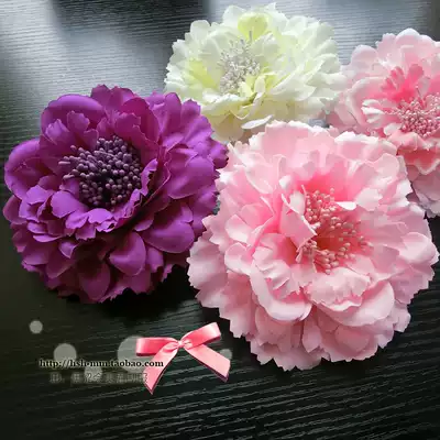Bohemia Wind In The Mood for Love hairclip floral headdress tassel headdress kimono hair flower pink handmade