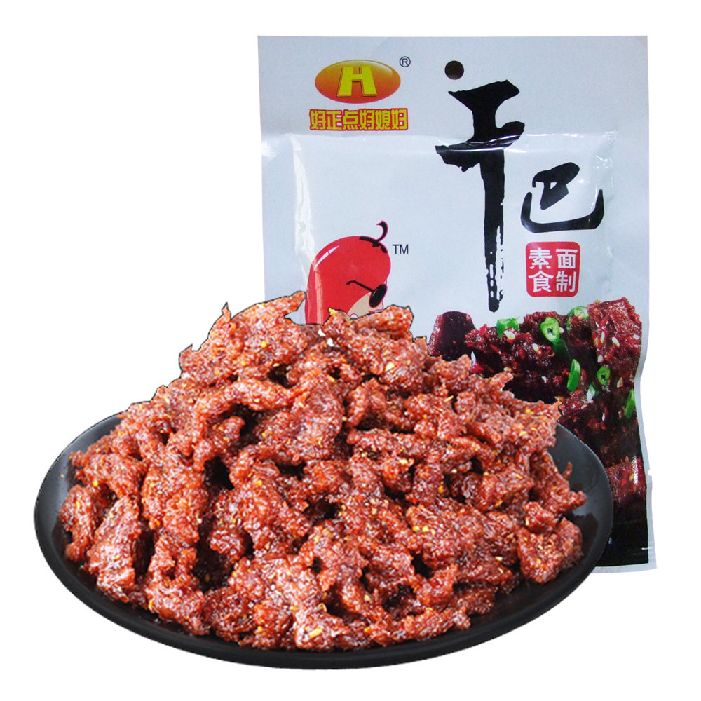【天猫超市】好正点好媳妇干巴80g  重庆特产 面制素肉 辣条零食