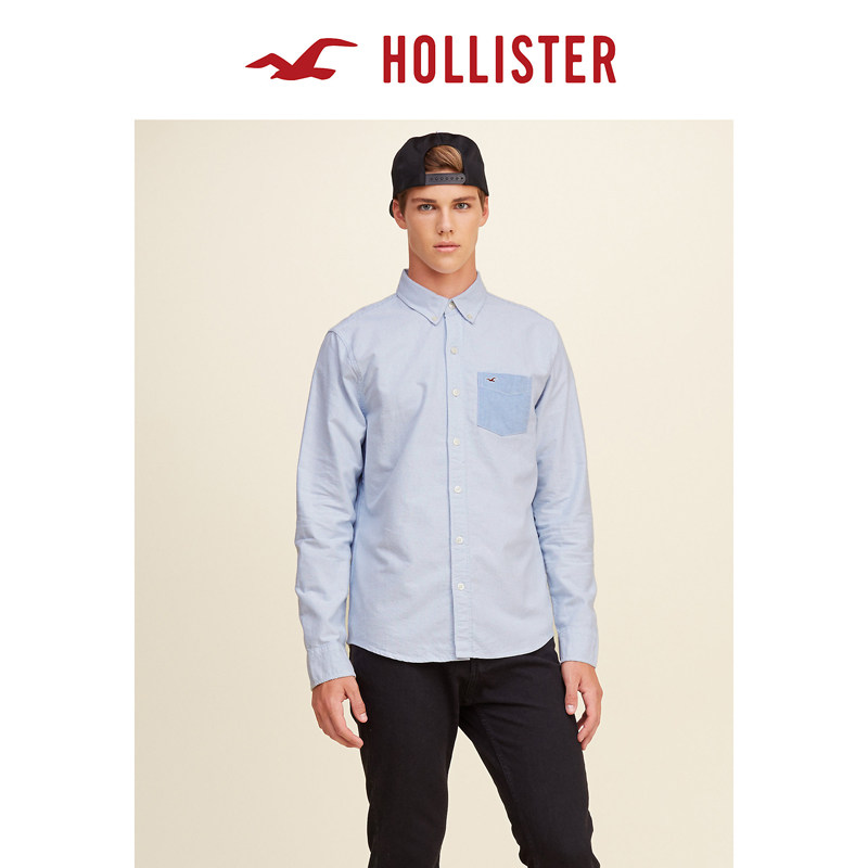 Hollister 图形元素棉质衬衣 男 104102