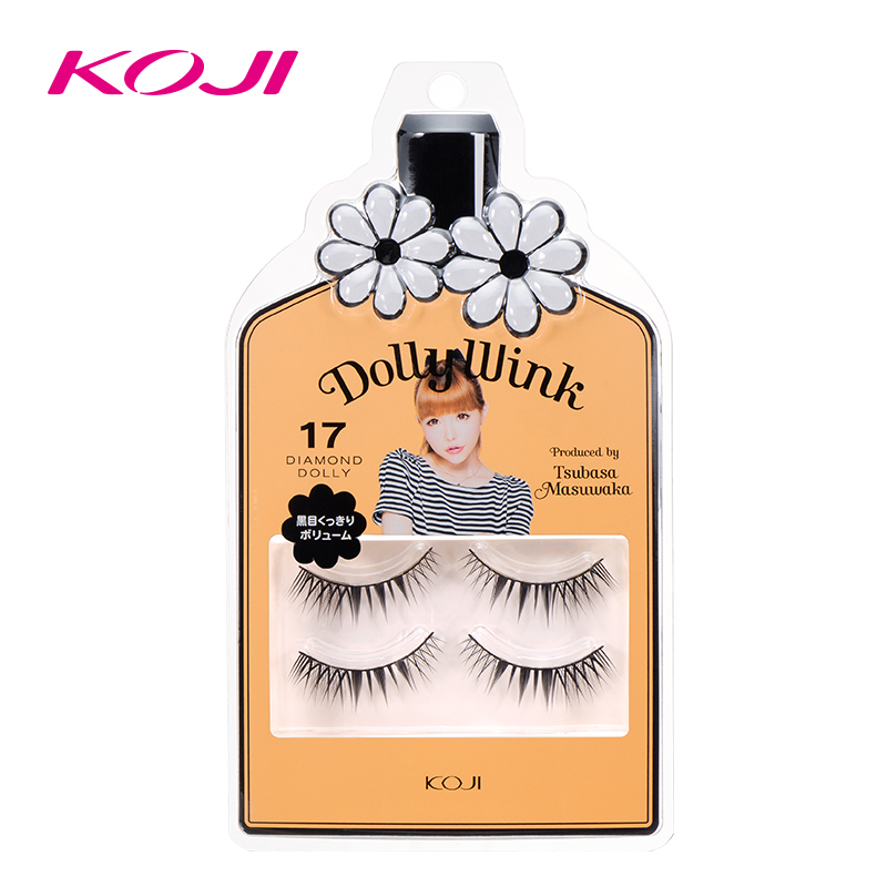 蔻吉KOJI假睫毛结婚用 日本DOLLY WINK 17#上睫毛交叉型浓密款