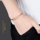 Người đàn ông đơn giản của vòng đeo tay Nhật Bản và Hàn Quốc phiên bản của các cá tính thủy triều của nam giới vòng đeo tay thép titan sinh viên trang sức vòng tay hipster đồ trang sức vòng dâu Vòng đeo tay Clasp