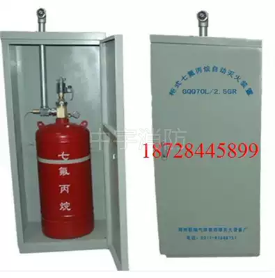 40X1 cabinet type heptafluoropropane automatic fire extinguishing device * gas fire extinguishing equipment * Chengdu fire fighting equipment