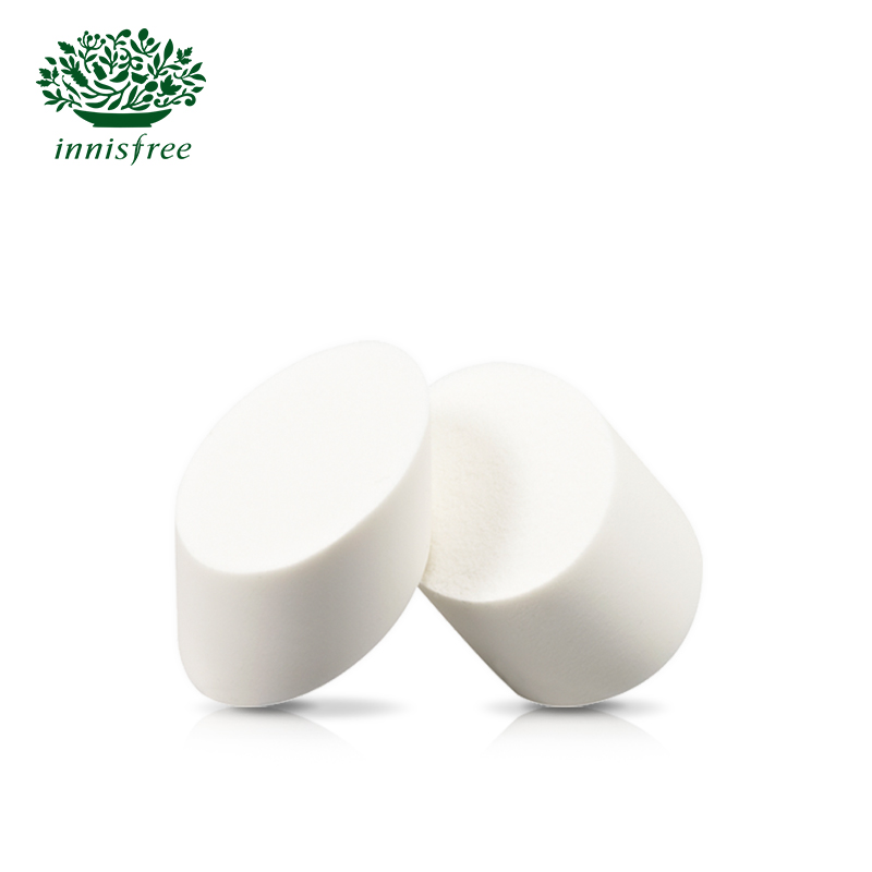 innisfree/悦诗风吟椭圆形化妆海绵（2块装）脸部细节粉扑