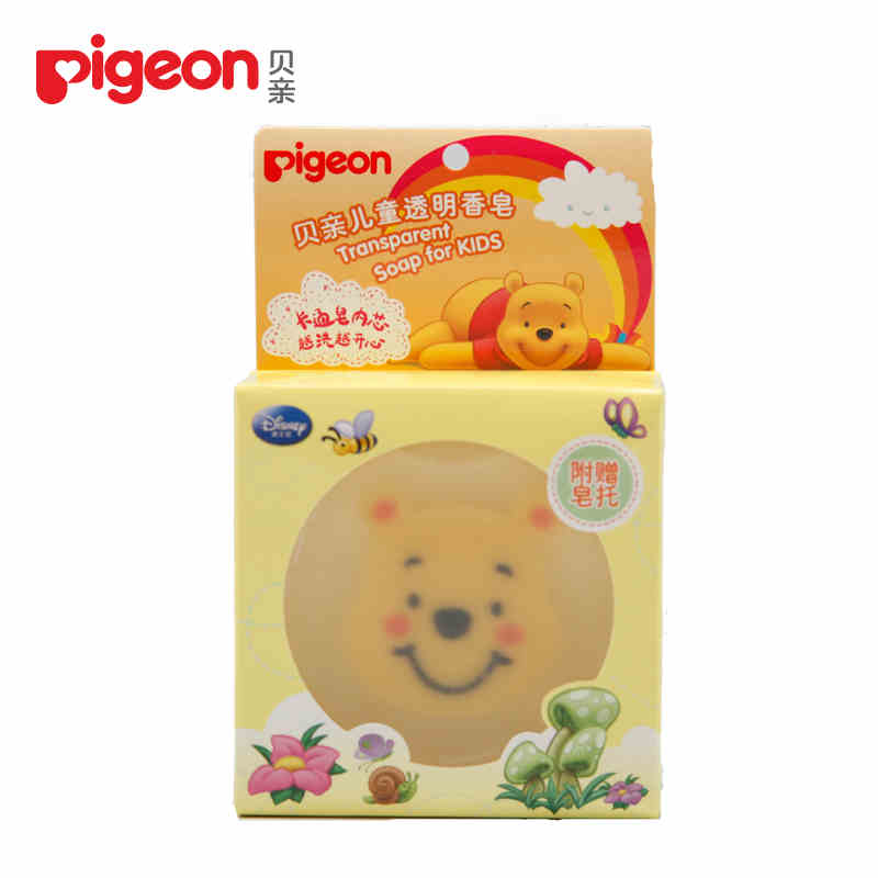 【新品】贝亲儿童透明香皂80g 迪士尼沐浴洗澡香皂 IA95