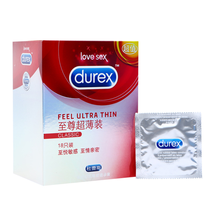 杜蕾斯 刺激避孕套 至尊超薄装18只安全套情趣男女两性成人用品Z