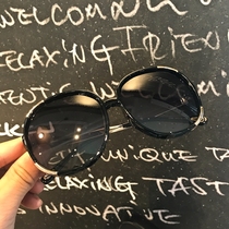 2020 socialite big frame European and American fashion polarized sun glasses trendy female toad mirror driving Brown face gorgeous glasses