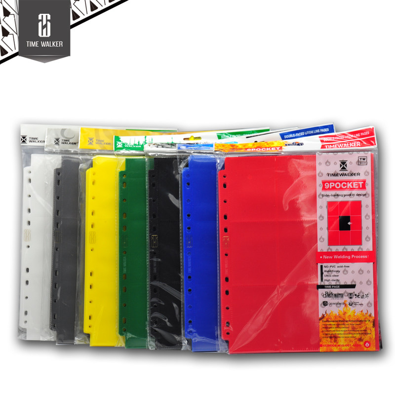 TW color card page 9 grid nine grid side insert card page card page loose-leaf 3 layers a total of 7 colors