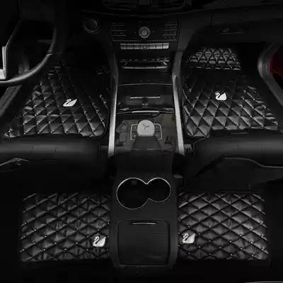 Car mat Benz Swan Diamond car foot pad easy to clean Four Seasons universal carpet type non-slip mat car