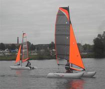 MINICAT 460 ---portable inflatable catamaran sailboat