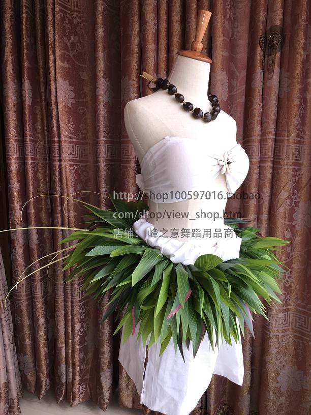 Hawaiian hula suit leaves waist ring Tahiti hula dance performance waist tahiti hipband