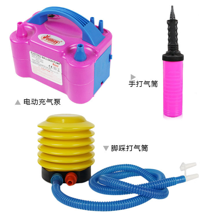 Balloon Electric Cheering Machine Feet Stomp Double Hole Cheering Machine Push Inflator Balloon Tool Accessories