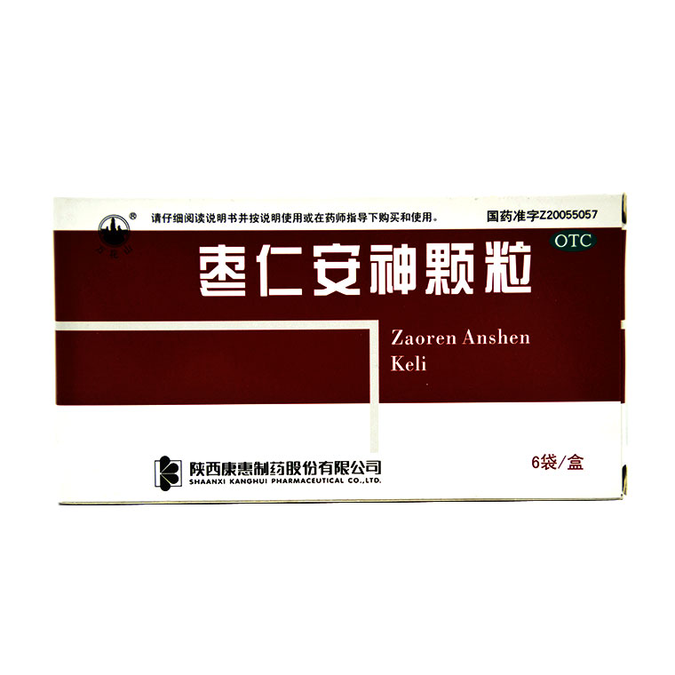万花山 枣仁安神颗粒 5g*6袋 失眠 健忘 头晕 补心安神Q