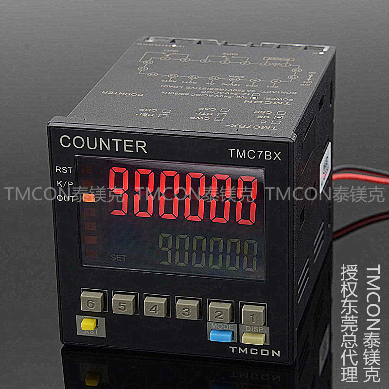 TMC7BX high-performance high-speed counter meter meter good anti-interference performance color LCD digital display