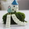 Moss micro landscape diy ecological bottle material Succulents ornaments model simulation bridge retro stairs small steps
