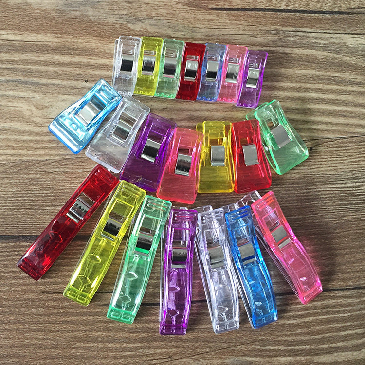 Edging fixing clip Clip strong clip Transparent plastic clip Positioning clip Patchwork clip instead of bead needle