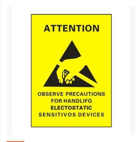 ESD sticker antistatic adhesive label sticker can be set as a variety of color printed trademark stickers