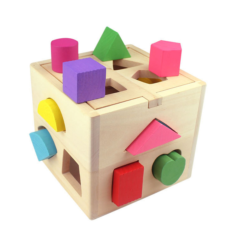 Thirteen-hole intelligence box, wisdom box, geometric shape box, 13-hole intelligence box, baby educational toys