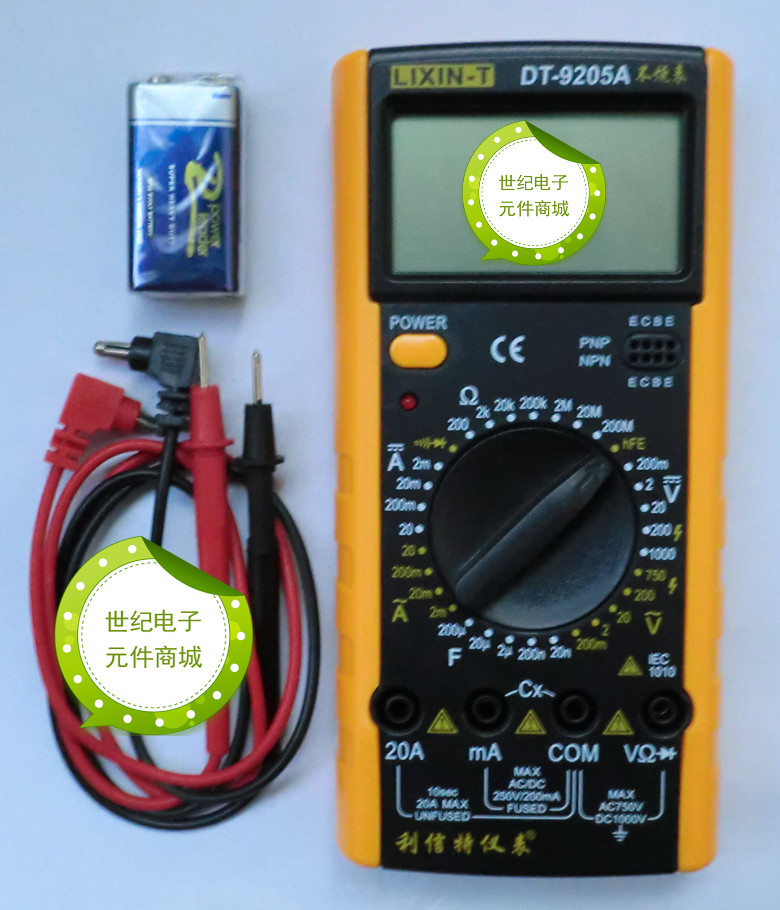 The number of Lixint DT - 9205A digital multi - million table is obvious