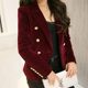 Small suit jacket women's short style 2022 autumn new Korean version of slim and thin casual spring and autumn velvet suit jacket