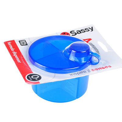 美国进口 sassy 四格多功能便携储存盒 宝宝零食盒奶粉盒 不含BPA