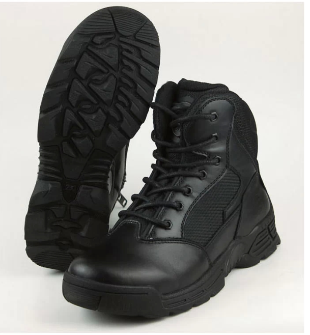 Spring and summer 511 combat boots mid-top special combat boots men's leather special forces shock-absorbing tactical boots wool boots cotton leather shoes