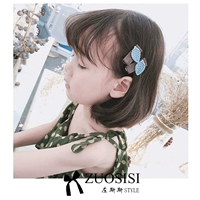 Phụ kiện tóc trẻ em Hàn Quốc Zuosisi cho bé lá nhỏ trên clip cô gái kẹp tóc khí chất cao cấp cột tóc scrunchies