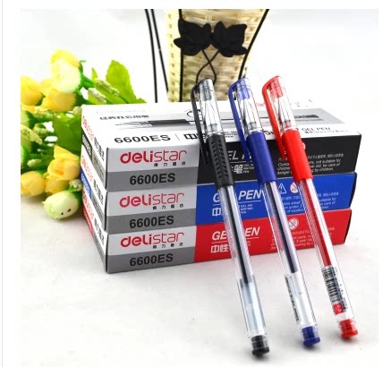 Full 25 Deli 6600es Gel Pen 0 5mm Sign Pen Bullet Refill Water Pen Water Pen