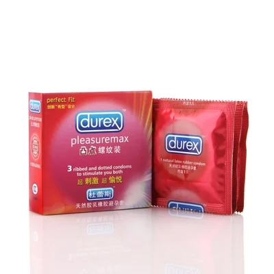 杜蕾斯避孕套凸点螺纹3只装大号超薄成人用品安全套性用品wd