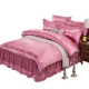 Bộ đồ giường bằng vải satin châu Âu bốn mảnh trải giường bằng vải trải giường cưới đôi giường công chúa cung cấp váy công chúa 1,5 / 1,8 m