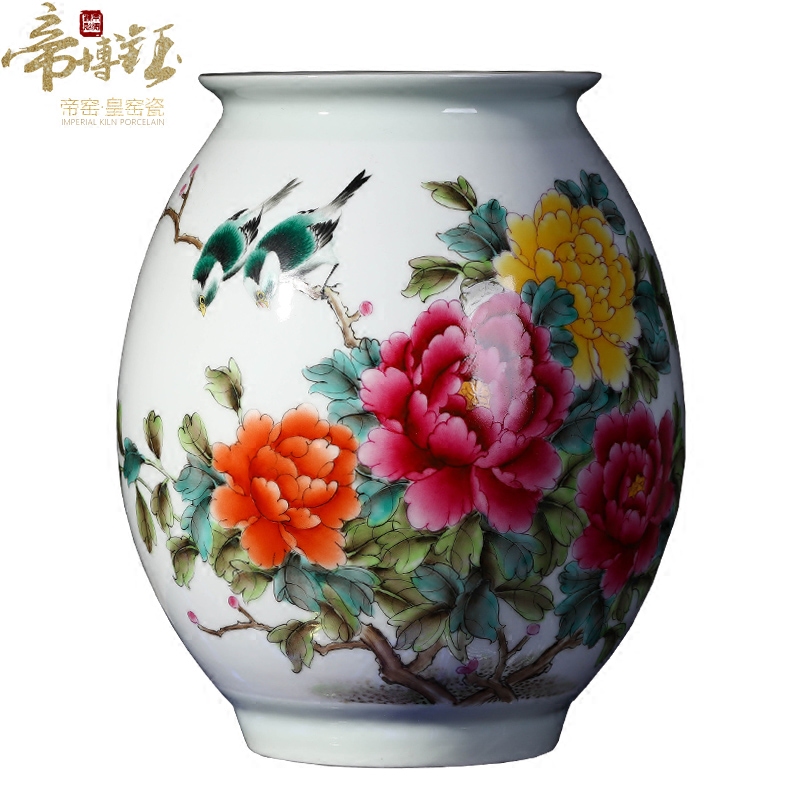 The Master of jingdezhen ceramics hand - made pastel riches and honour figure vase sitting room porch rich ancient frame home decoration furnishing articles